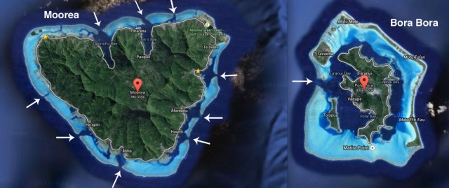 Bora Bora vs Moorea Outlets