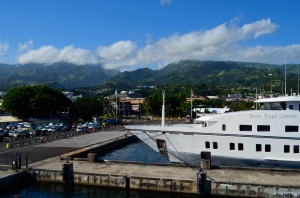 Pape'ete Ferry Terminal on Island of Tahiti