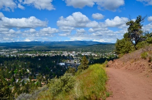 View from nature trail up Pilot Butte